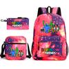 Rainbow Friends Surrounding Backpack Elementary School Student Starry Sky School Bag Three-piece Set