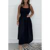2026 Summer Women's High-End Waist-Cinched Casual Dress - Hot Selling Solid Color Skirt