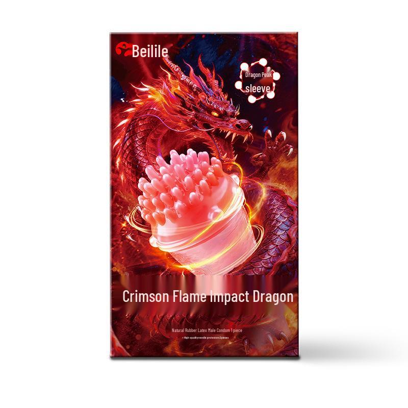 Beilile Ultra-Thin Large Dotted Condoms 10 Pack for Clitoral Stimulation - Adult Intimate Family Planning Supplies