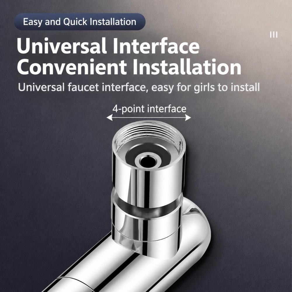 Stainless Steel Faucet Extension Head Rotatable Swivel Sink Nozzle Kitchen Sink Use