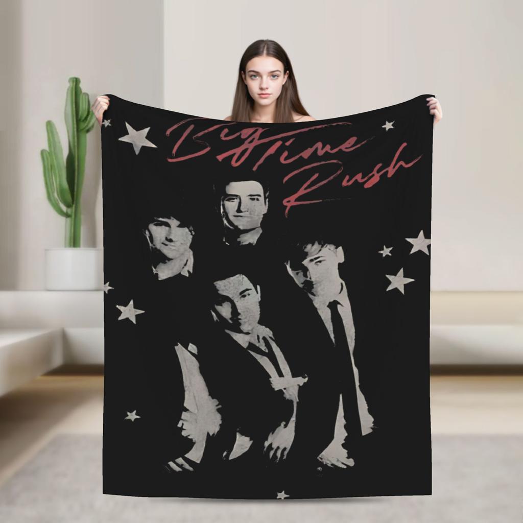 Big Time Rush Country Music Tour 2025 Flannel Blanket Winter Super Soft Throw Blanket for Living Room Bedspread Sofa Bed Cover