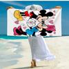 Ultra-Soft Beach Towel with Mickey-Minnie Theme,Ideal for Pool - Camping, Diving - Perfect Travel Essential, Vibrant Beach Towel.