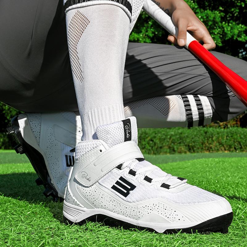 Nuove Scarpe da Baseball, Scarpe Antiscivolo da Rugby per Esterno, Tessuto a Rete Traspirante, Scarpe da Baseball per Allenamento Principianti di Softball
