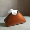PU Leather Paper Towel Holder Solid Color Pull-Out Paper Towel Holder Box  Home