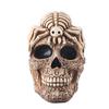 Halloween Skull Ornament Horror Vintage Gothic Flower Spider Skull Head