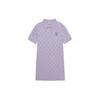New MLB Short Sleeved Dress Women's Purple 3FOPM0233-43LDL