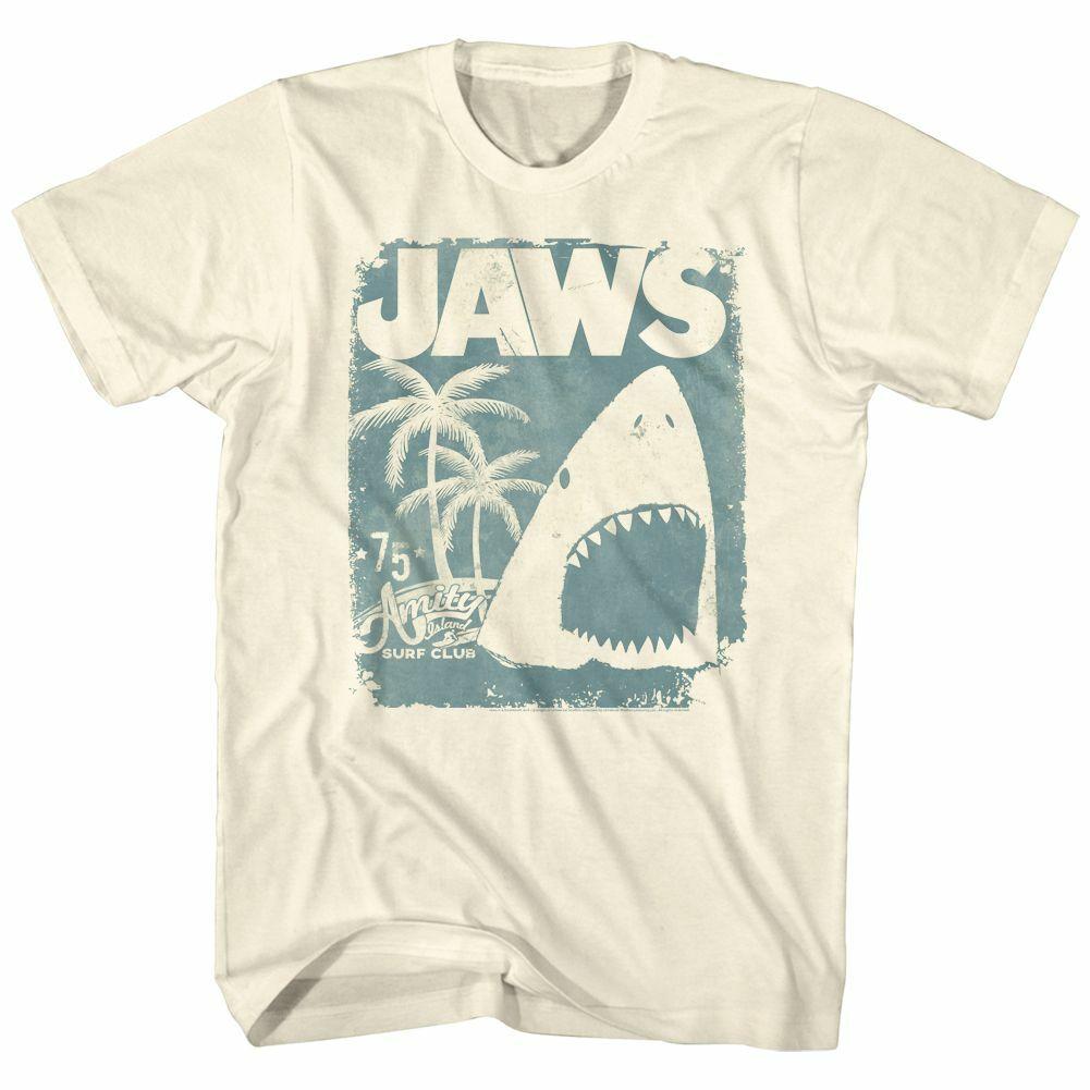 Jaws Surf Club Poster Natural Adult T-Shirt Mens Womens Tees Top XL