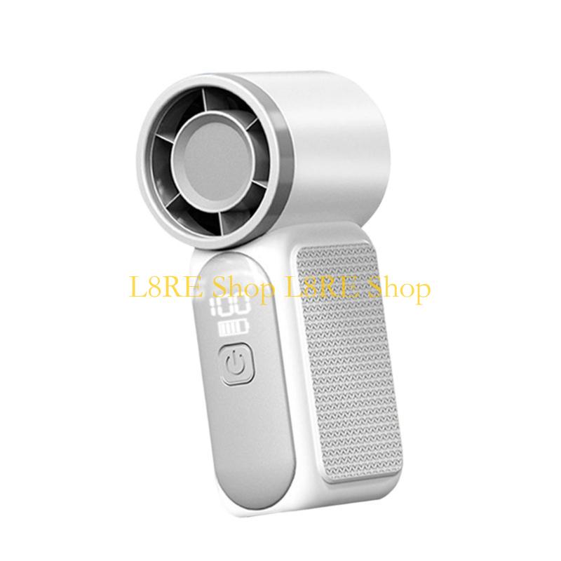 L8RE Outdoor Small Handheld Fan Air Blower 3000mah with 100 Speed Adjustable Rechargeable for Travel Home Camping Outdoor