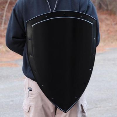 14th Century Heater Shield - Functional Steel Medieval Historical Replica 18 Gauge