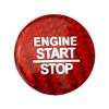 Red CarbonFiber Keyless Engine Push Start Button Cover For Dodge Charger Durango