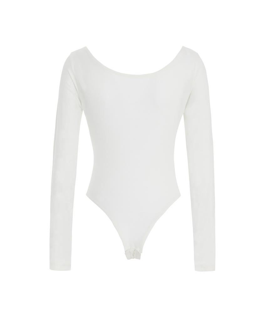 Sekeondeusolteu Salt Lettering Bodysuit (White)