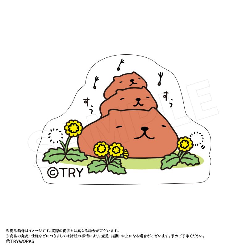 Capybara-san" Trading Acrylic Badges Box of 9