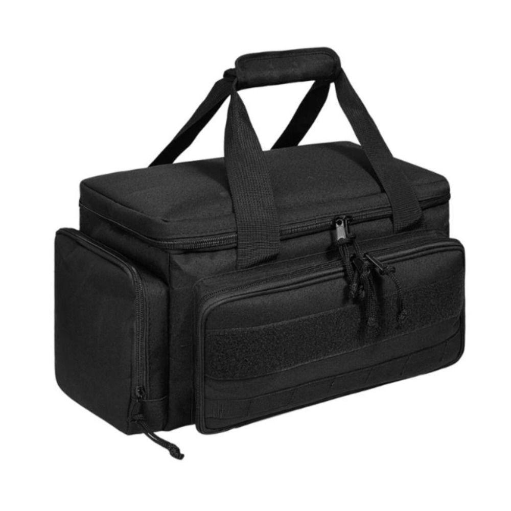 Black Color Multifunctional Work Bag Thick Padded Base Water Resistant Tool Bag For Electricians