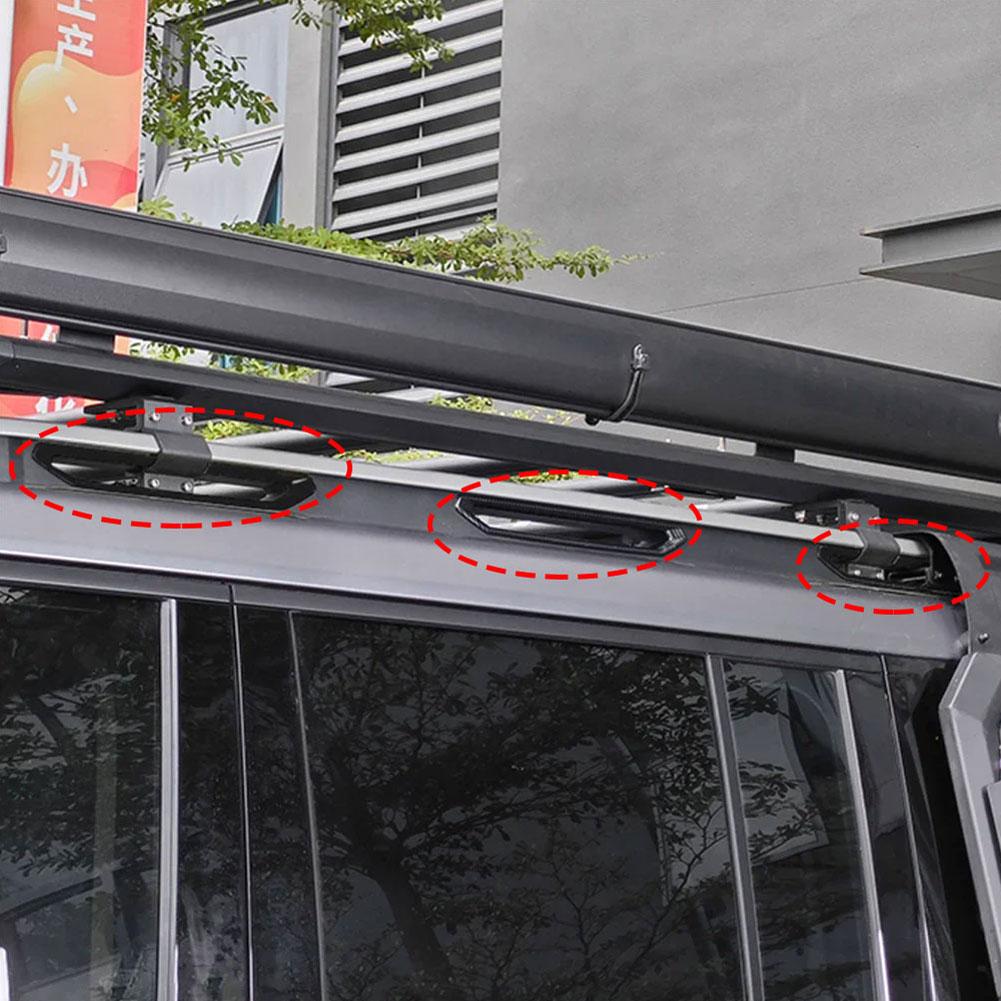 Pro Chery Jetour Trave Ller T2 Carbon Fiber/Matte Black Style Střecha Držák na zavazadla Samolepky na auto Dekorační nálepky Automobilové díly