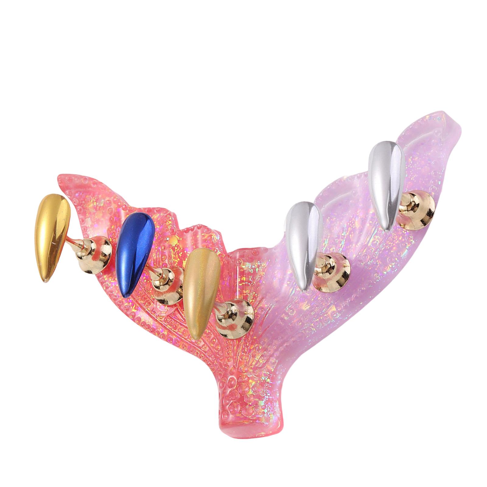 

Акриловый стенд для практики наращивания ногтей Магнитный стенд для демонстрации накладных ногтей Обучающий держатель для накладных ногтей Инструмент для салонного домашнего маникюра G