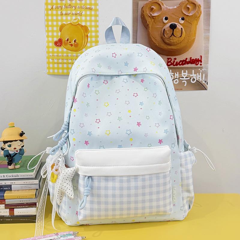 Schoolbag Japanese Korean version ins girl backpack stars cute backpack Japanese small fresh student junior high school schoolbag girl