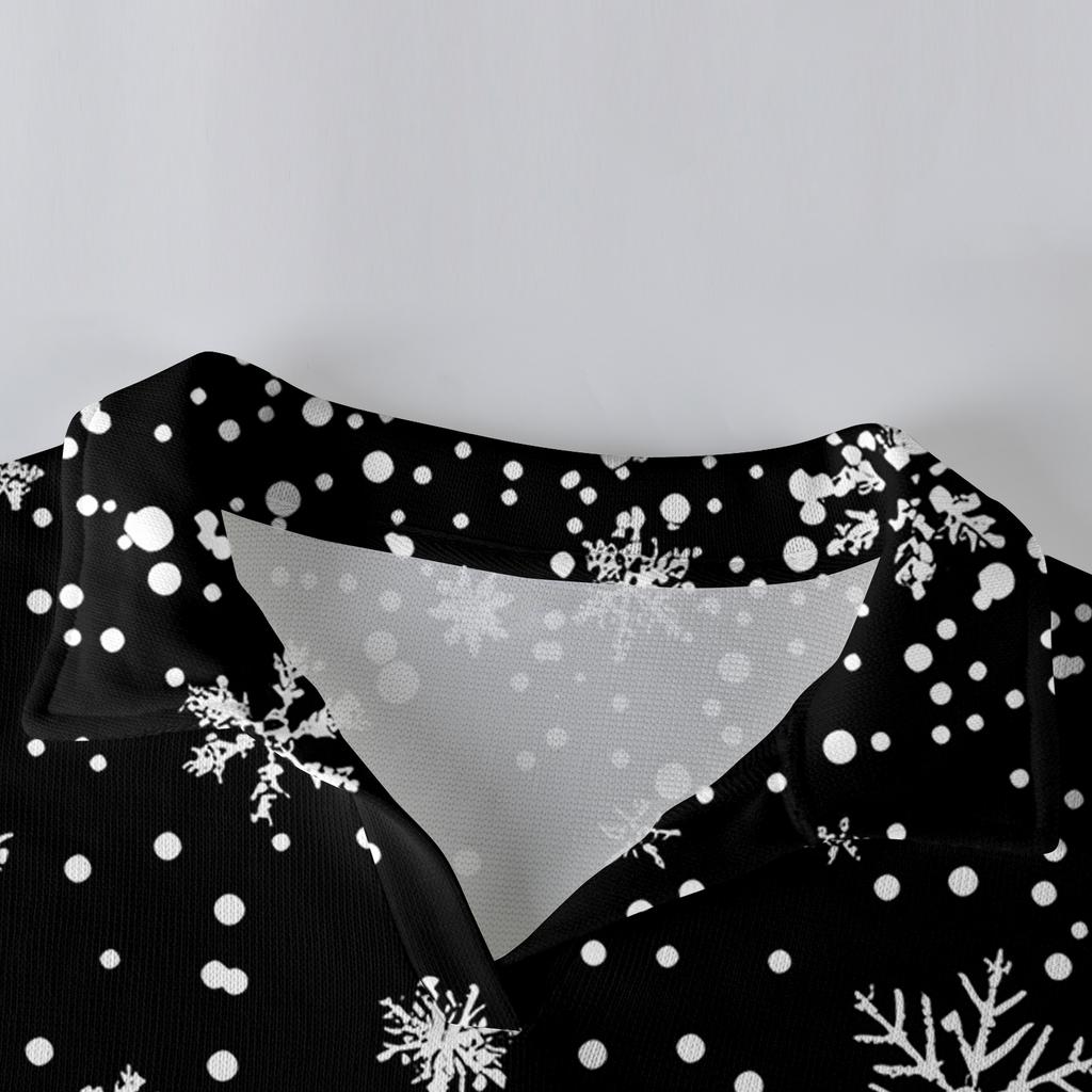 Men's Casual Collared Long-Sleeve Knit Base Layer Top