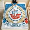 1PC F.C. Hansa Rostock Patterned Flannel Blanket Suitable For All Seasons for Home Decor Warmth and Comfort Gifts Holiday Present