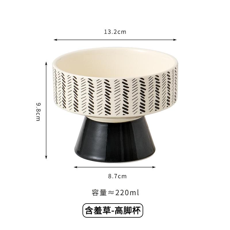 Nordic Candle Aromatherapy Cup Niche Goblet Dessert Ice Cream Cup High Value Coffee Cup Mug Ceramic Water Cup