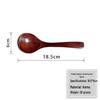 Long Handle Wooden Soup and Porridge Spoon: Large Kitchenware for Serving and Hot Pot