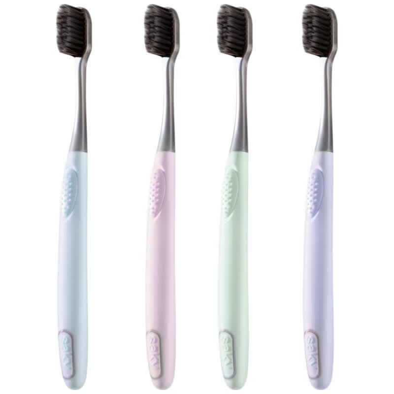 Shuke Carbon Fiber Energy Toothbrush 4-Pack