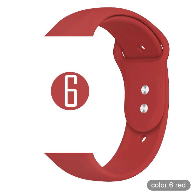 Силиконовый ремешок для Apple watch 