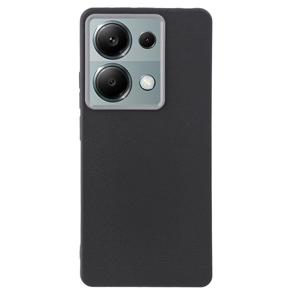 Etui do Xiaomi Redmi Note 13 Pro 4G/Poco M6 Pro 4G, Teksturowane TPU Skórzane, Odporne na Wstrząsy Pokrowiec na Telefon