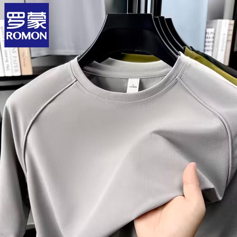 

Men s Quick-Dry Round Neck Short Sleeve T-Shirt XL