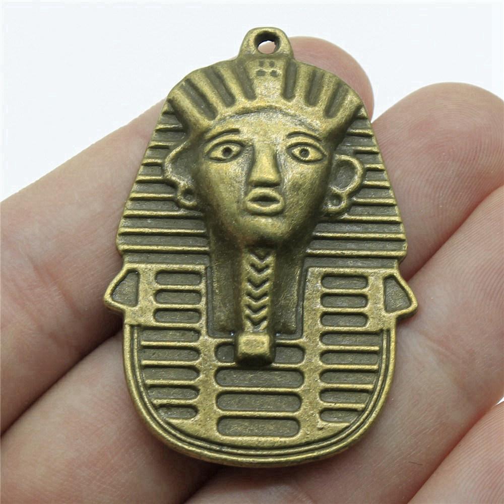 Charms Egipski Faraon Szef Wisiorki Vintage Biżuteria Materiały QC048