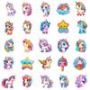50pcs Cartoon Cute Rainbow Unicorn Stickers Pack for Scrapbooking Laptop Travel Luggage Laptop Wall Car Decoration Decal