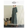 Floral Plus Size Dress Commuter Literary Loose Midi Dress