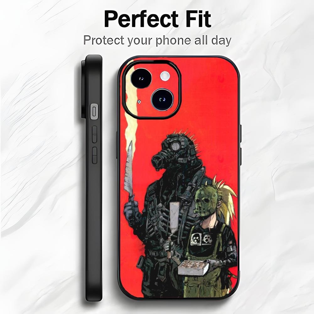 Dark Unique Anime D-Dorohedoro Phone Case Phone Case Soft Packaging Lightweight For iPhone17 16 15 14 13ProMax