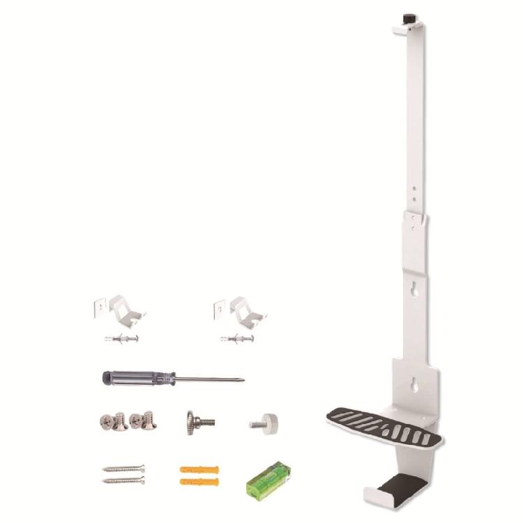 

Console Wall Mount Stand with Double Controller Bracket & Headphone Organizers Space Saving Holder Bracket for SLIM белый