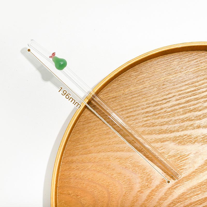 Flexible Glass Straw Set, Includes Cleaning Brush, Ideal For Milkshakes & Sodas, Perfect Gift For Birthdays & Weddings