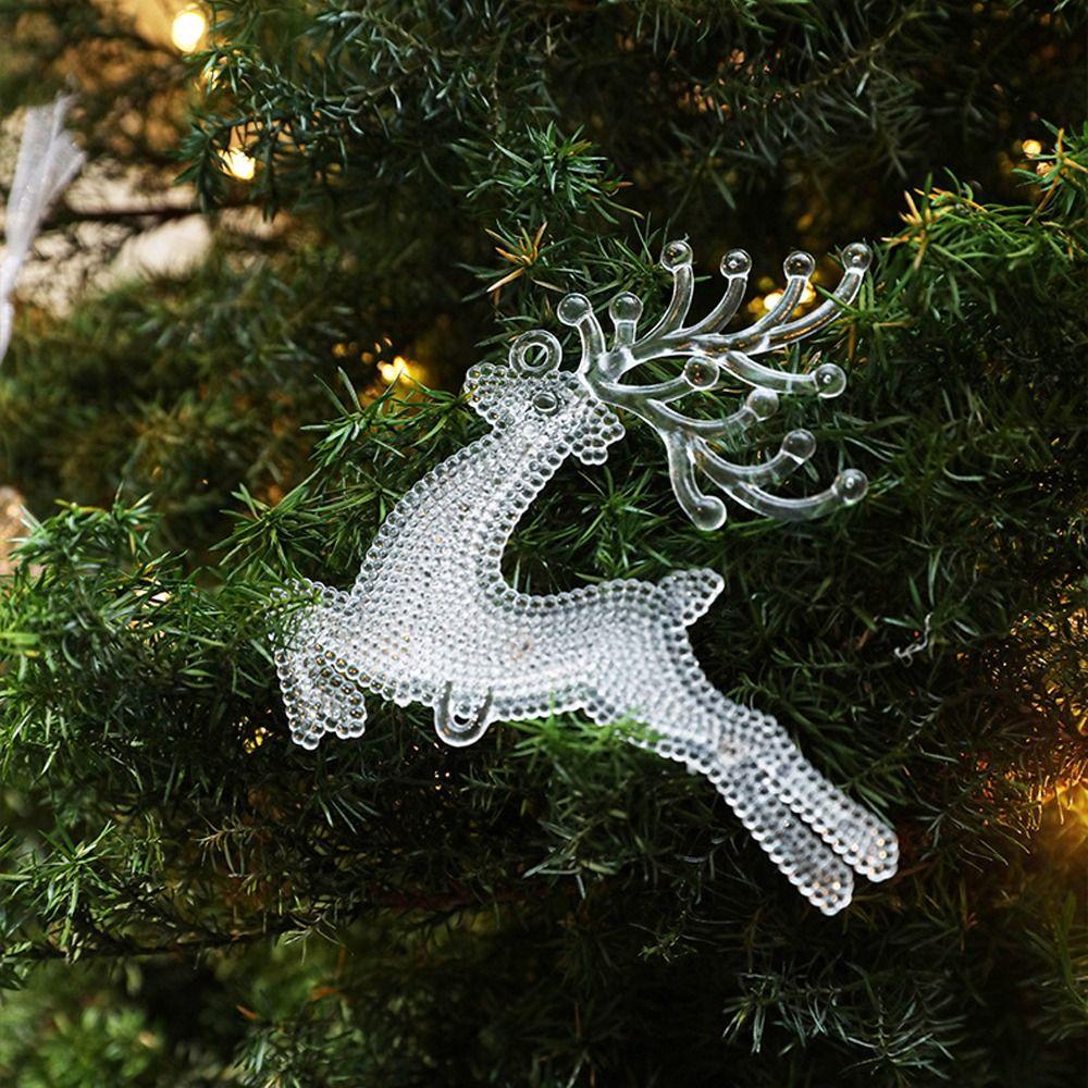 DIY Transparent Icicle Ornaments Exquisite Xmas Tree Ornaments Merry Christmas Decor
