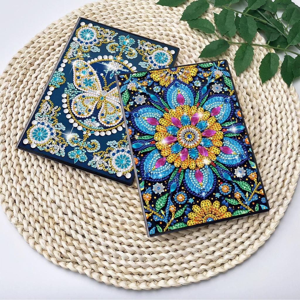 Handmade DIY Xian Porcelain Diamond Painting Notebook: Creative Educational Toy & Gift for Elementary Students, Teachers, and Kids with Stickers