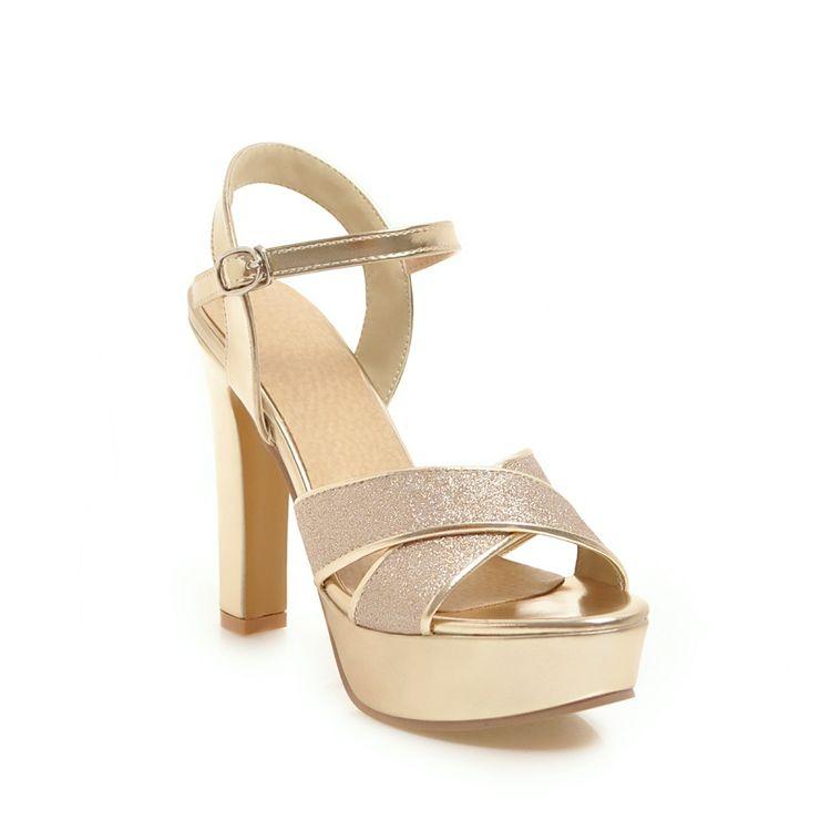 

Женские босоножки на высоком каблуке, пикантные непромокаемые босоножки на платформе в европейском и американском стиле, босоножки с открытым носком на толстом каблуке, большая женская обувь 41 чёрный