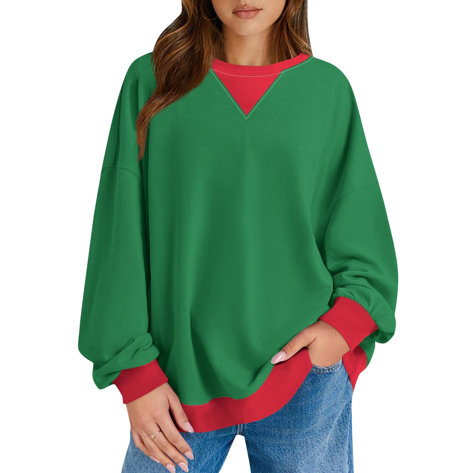 

Женский повседневный пуловер с принтом, рубашка с длинным рукавом, толстовка большого размера XXL