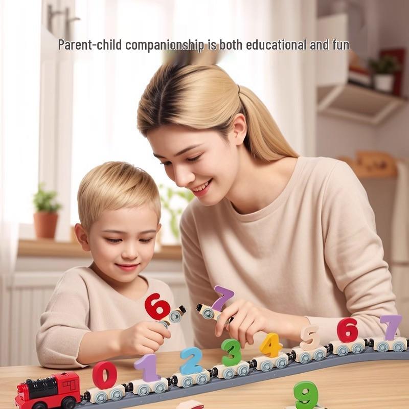 Magnetic Train Toy Blocks - Educational Assembly for Children Ages 1 to 6