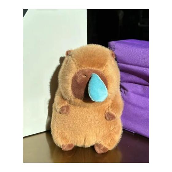 REDICE Capybara stuffed toy runny nose [2026 new material] Soft skin-friendly 22cm/33cm/45cm fluffy cute soothing capybara interior store decoration