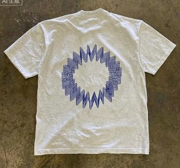 2026 Loose Fit TShirt Unisexs Short Sleeve Double Thread Pure Cotton American Retro Style Casual Wear