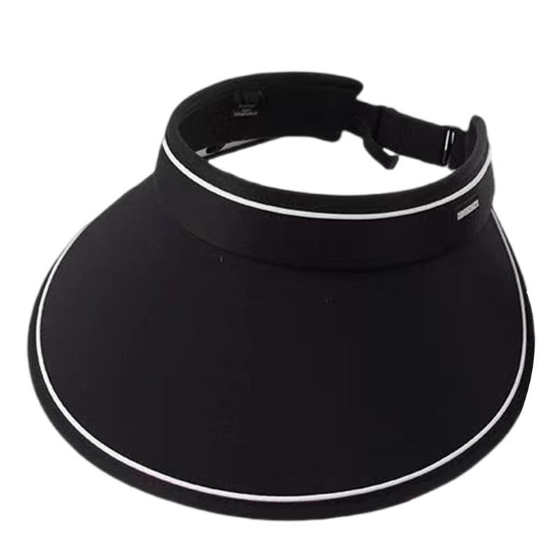 Outdoor Sun Protective Hat for Women Breathable Hollow Top Design Wide Brims Hat for Various Activity Fishing Cycling