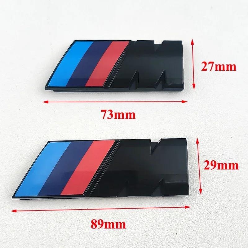 For BMW 5 Interior Mouldings New 2025 3D ABS Black Logo M Emblem Car Front Grill Badge For BMW X1 X2 X3 X4 X5 X6 F10 F30 F48 F39 E83 E84 E
