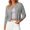 Women's Short Single Breasted Cardigan Sweater for Casual Daily Wear