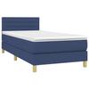 Maison Exclusive - Sommier à lattes de lit avec matelas LED Bleu 100x200 cm Tissu