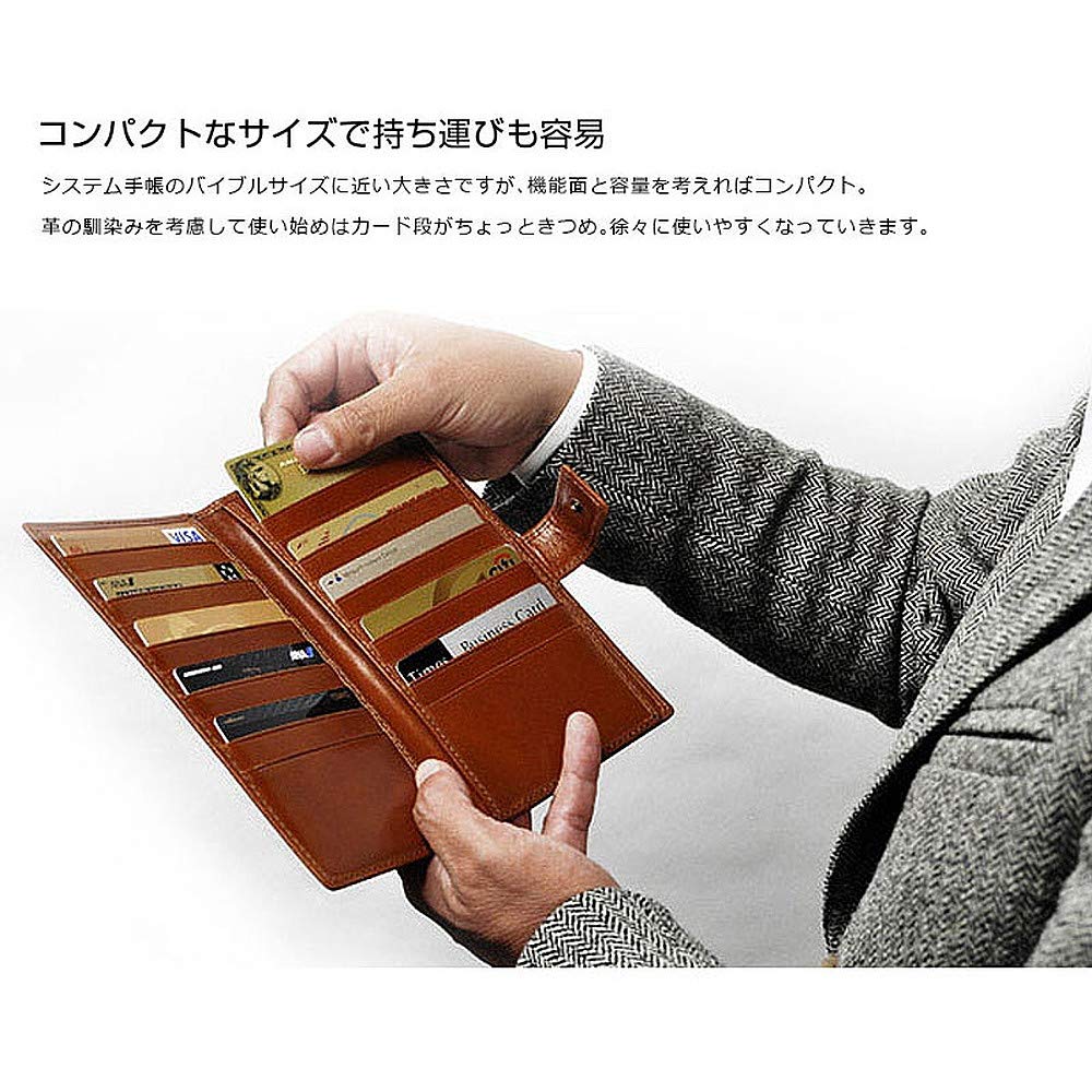 Milagro Tamponato Leather Card Case CAS2163 (Navy)