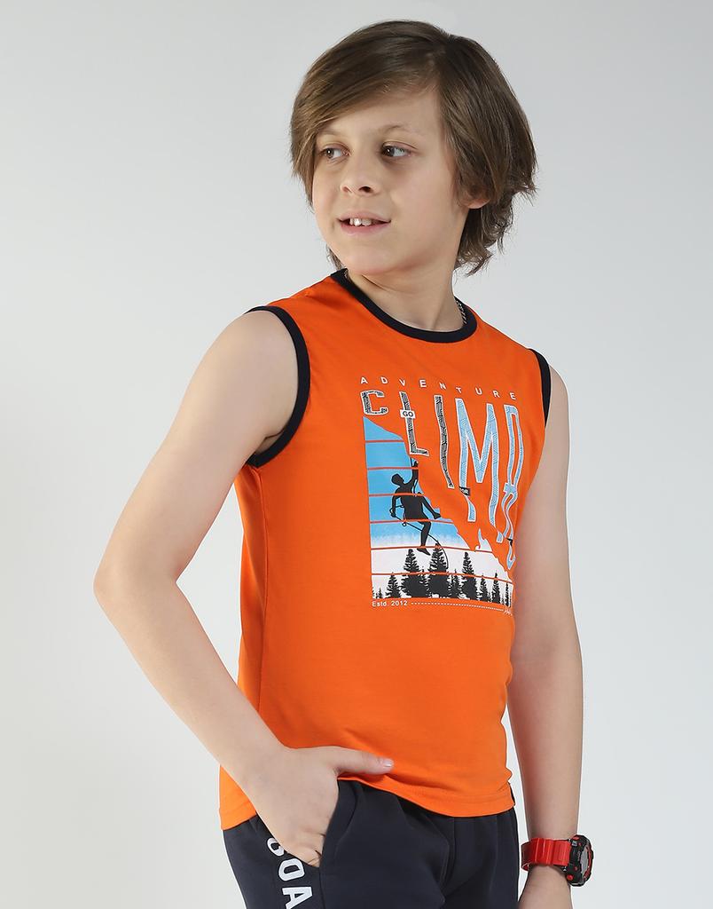 Boy's Regular Fit Printed T-Shirt | Half Sleeve | Round Neck | Casual Wear T Shirt for Boy's