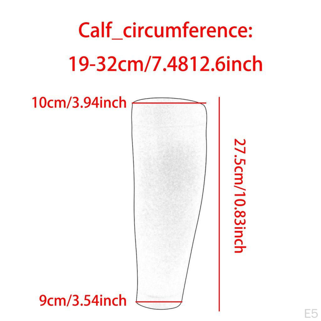Calf Compression Sleeves Elastic Socks for Soccer Black