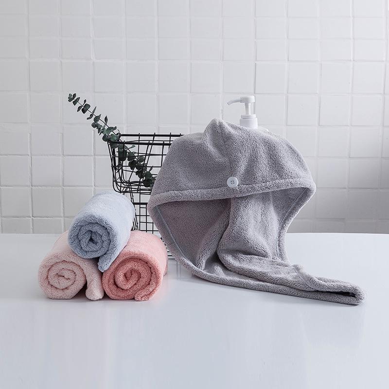 Women's Quick-Dry Coral Fleece Hair Wrap Towel