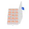 15PCS Wire Conductor Connector Quick Splicing Compact Splitter Terminals DF‑15 Transparent